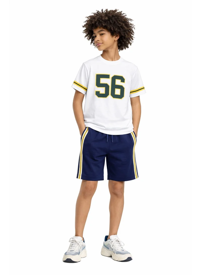 Victor And Jane  Boys California 56 Jersey T-Shirt & Navy Shorts Set for Men | Best Price UAE